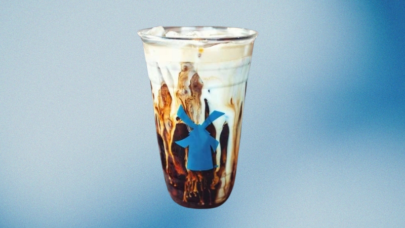 An iced Nutty Irishman drink from Dutch Bros