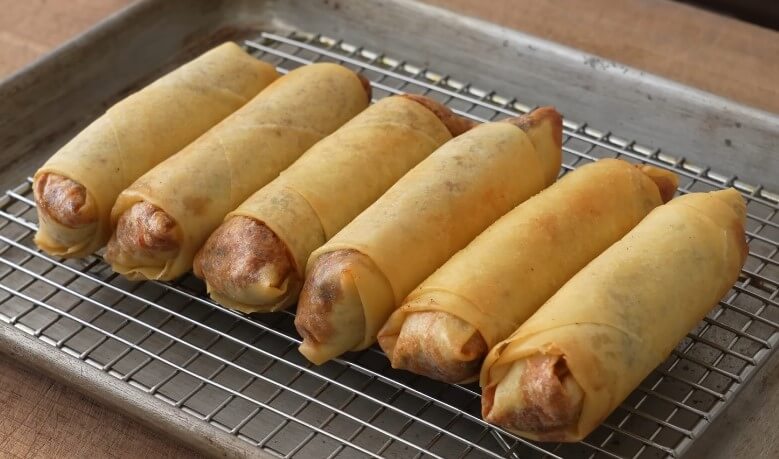 Spring rolls ready to be served